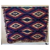 HAND WOVEN GEOMETRIC DESIGN AFGHAN