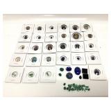 TIGERS EYE, TURQUOISE, EMERALD, JADEITE, IOLITE,