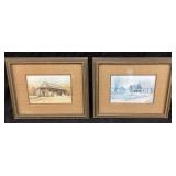 (2) 1981 SIGNED MEL KESTER PRINTS, WESTERN NC