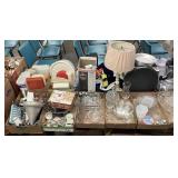 CHOICE OF FLATS. COOKWARE, CRYSTAL, TUPPERWARE