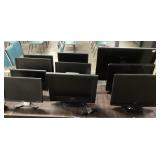 (10) DELL COMPUTER MONITORS AND TELEVISIONS