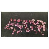 RUBIES CUT AND POLISHED 76 CTW