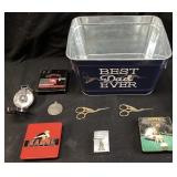 ASSORTED COLLECTIBLES, ZIPPO ENGRAVED 7 NOV 73,