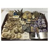 ASSORTED VTG. MILITARY & ORGANIZATION BADGES,