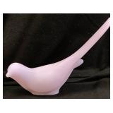 1976 FENTON LAVENDER SATIN BIRD OF HAPPINESS