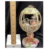 VTG. FABERGE STYLE HAND DECORATED VICTORIAN LADIES