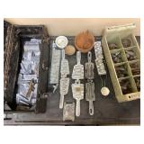 LEAD FISHING WEIGHTS, MOLDS, SMELTING POT, LEAD,