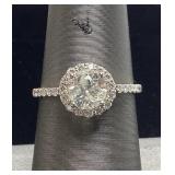 14KT YELLOW GOLD DIAMOND RING, SIZE 7, 0.98ct