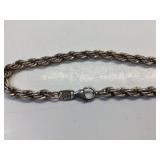 .999 SILVER ROPE BRACELET 14.61 GRAMS