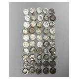 50) ROOSEVELT SILVER DIMES