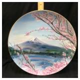 NORITAKE JAPANESE HAND PAINTED MT. FUGI & CHERRY