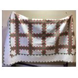 VTG. IRISH CHAIN DESIGN QUILT