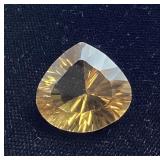 CITRINE TRILLION CUT LOOSE GEMSTONE, 15.5ct