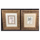 PAIR OF GEORG DIONYSIUS EHRET PALM TREE