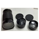 (3) CAMERA LENSES, CPC PHASE 2 MC AUTO ZOOM,