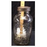 VTG. HORLICKï¿½S MALTED MILK GLASS JAR & ORIGINAL