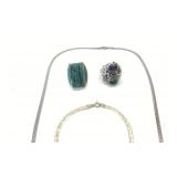 VINTAGE NATIVE AMERICAN STERLING SILVER RINGS