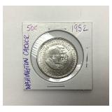 1952 G. WASHINGTON CARVER, BOOKER T WASHINGTON 50C