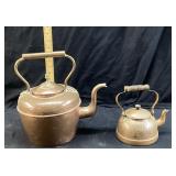 (2) VTG. COPPER TEA KETTLES