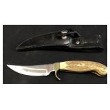 VINTAGE OLSEN OK HUNTING/SKINNING FIXED BLADE