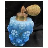 1930s FENTON BLUE OPALESCENT DeVILBISS PERFUME
