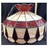 MCM SLAG GLASS HANGING LAMP 20x13.5I NCHES