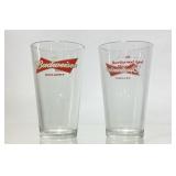 24) BUDWEISER PINT GLASSES