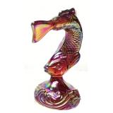 1970s FENTON AMETHYST IRIDESCENT CARNIVAL GLASS