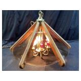 MCM GLASS PANEL CHANDELIER