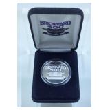 1994 BRICKYARD 400, 1 TROY OZ. 99.9 SILVER COIN
