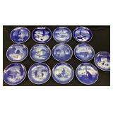 (13) 1960s-70s ROYAL COPENHAGAN CHRISTMAS PLATE