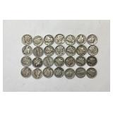 28) SILVER MERCURY DIMES