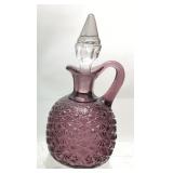 VTG. L.G. WRIGHT AMETHYST COLORED DAISY & BUTTON