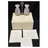 LENOX CRYSTAL HOSPITALITY PINEAPPLE SALT & PEPPER