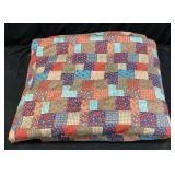 MULTI COLORED QUILT w VERY SMALL PATCHES