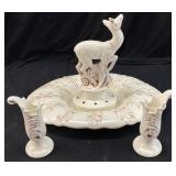VTG. RED WING POTTERY DEER FOUNTAIN CENTERPIECE