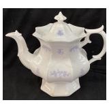 ANTIQUE ADDERLEY CHELSEA GRAPE THISTLE TEAPOT,