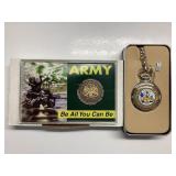 US ARMY COMMEMORATIVE WATCH AND COIN