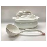 VTG. PFALTZGRAFF HEARTH LARGE WHITE RABBIT