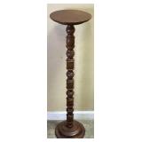 MAHOGANY PLANT STAND, 37in H