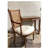 MCM HENREDON FURNITURE TABLE WITH FRENCH REGENCY