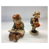 VINTAGE HUMMEL GOEBEL SCHOOL GIRL AND HUMMEL