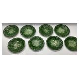 PORCELAIN CABBAGE PLATES SET OF 8
