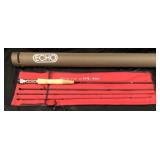 ECHO CARBON 4 PIECE FLY ROD, 7ft, #3 LINE WITH