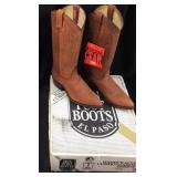 DAN POST BOOTS, MARLBORO GEAR LEATHER BOOTS, NEW