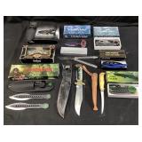 ASSORTED KNIVES, HARLEY DAVIDSON, FROST CUTLERY