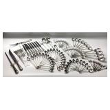 107pc STERLING GORHAM FAIRFAX PATTERN FLATWARE SET