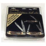 UNCLE HENRY 3 KNIFE SET, NIB, 12UH ROADIE, 285UH