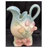 HULL BOWKNOT EWER, 6in H