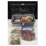 TOOLBOX OF ASSORTED AMMO, 12 & 28ga SHOTGUN
